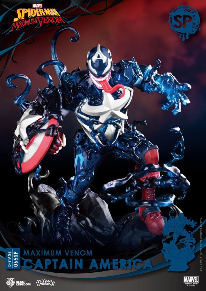 Marvel Comics D-Stage PVC Diorama Maximum Venom Captain America Special Edition 16 cm 4710586078268