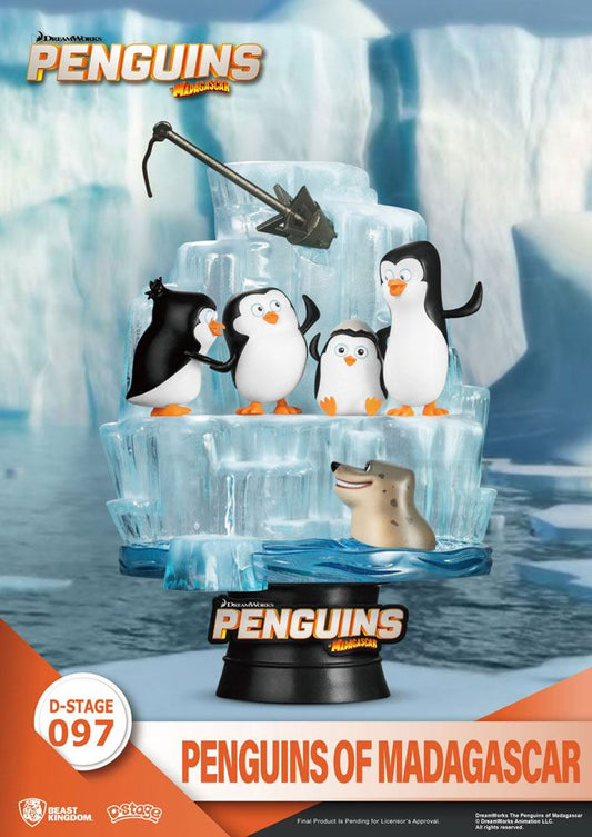 Penguins of Madagascar D-Stage PVC Diorama Skipper, Kowalski, Private & Rico 14 cm 4711203444442