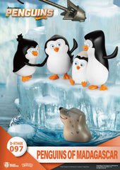 Penguins of Madagascar D-Stage PVC Diorama Skipper, Kowalski, Private & Rico 14 cm 4711203444442