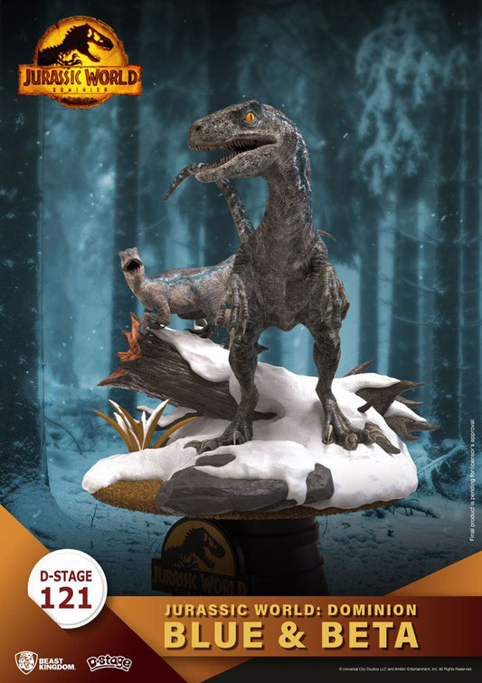 Jurassic World: Dominion D-Stage PVC Diorama Blue & Beta 13 cm reproduction 4711203451433