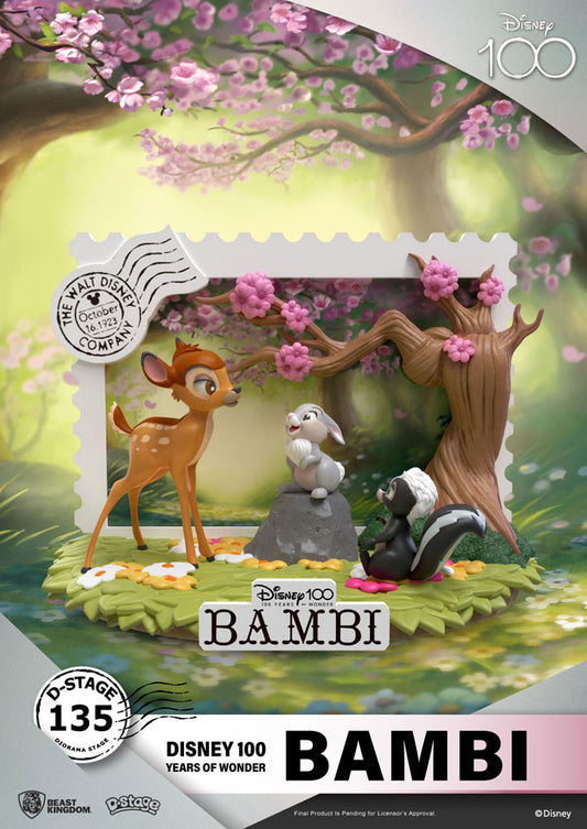 Disney 100th Anniversary D-Stage PVC Diorama Bambi 12 cm 4711203453932