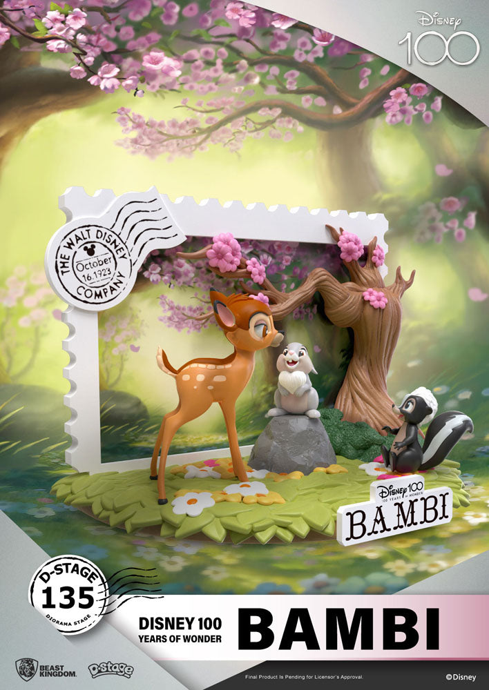 Disney 100th Anniversary D-Stage PVC Diorama Bambi 12 cm 4711203453932