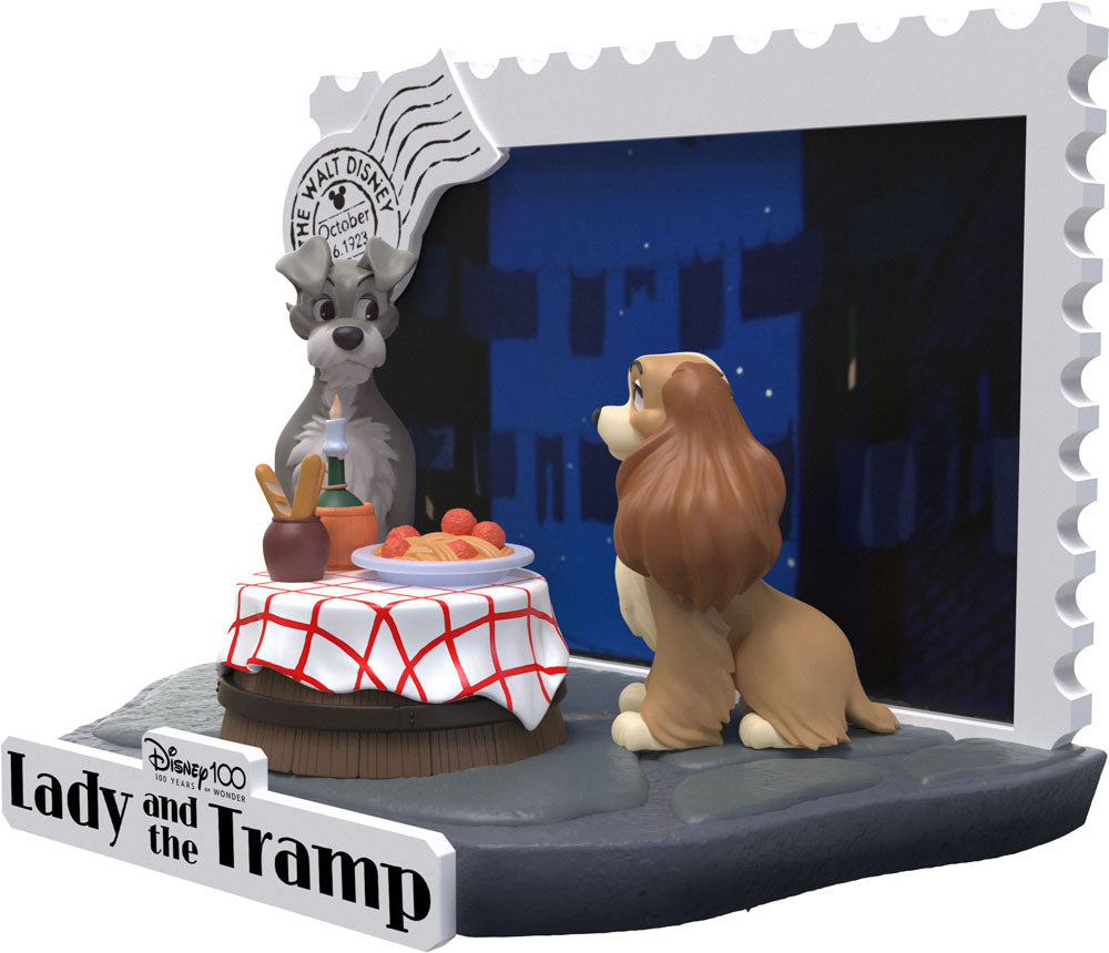 Disney 100th Anniversary D-Stage PVC Diorama Lady And The Tramp 12 cm 4711203453949