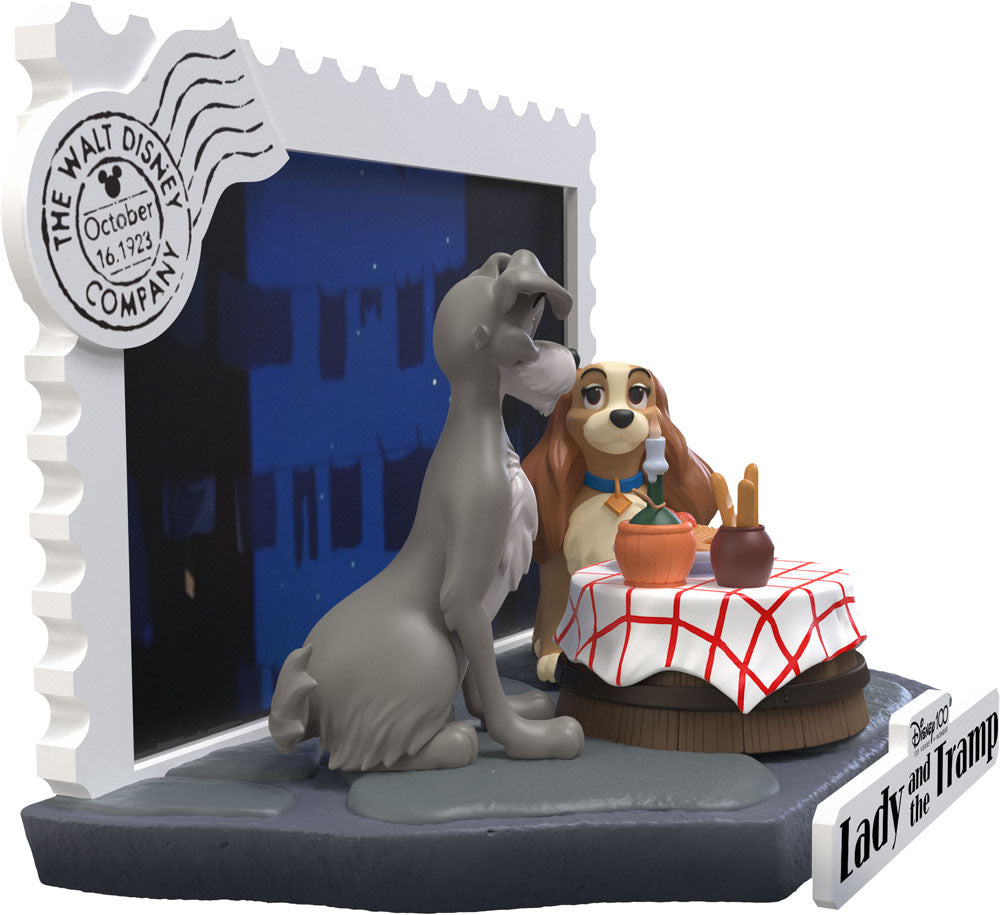 Disney 100th Anniversary D-Stage PVC Diorama Lady And The Tramp 12 cm 4711203453949