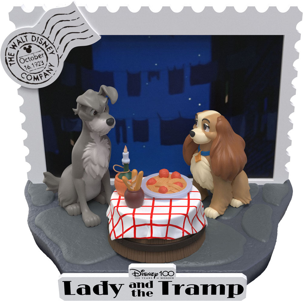 Disney 100th Anniversary D-Stage PVC Diorama Lady And The Tramp 12 cm 4711203453949