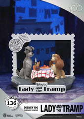 Disney 100th Anniversary D-Stage PVC Diorama Lady And The Tramp 12 cm 4711203453949