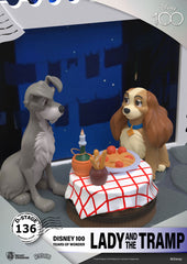 Disney 100th Anniversary D-Stage PVC Diorama Lady And The Tramp 12 cm 4711203453949