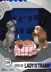 Disney 100th Anniversary D-Stage PVC Diorama Lady And The Tramp 12 cm 4711203453949