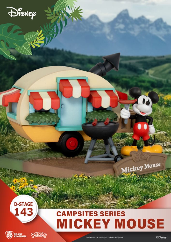 Disney D-Stage Campsite Series PVC Diorama Mickey Mouse 10 cm 4711385240351