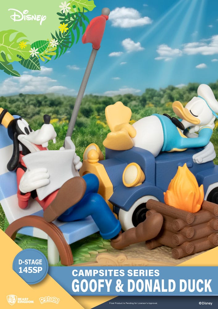 Disney D-Stage Campsite Series PVC Diorama Goofy & Donald Duck Special Edition 10 cm 4711385241570