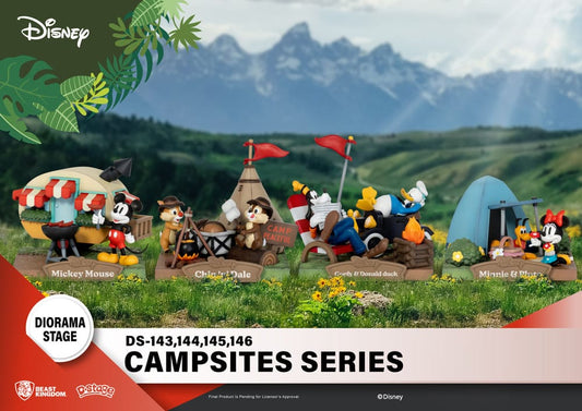 Disney D-Stage Campsite Series PVC Diorama Mini & Pluto 10 cm 4711385240382