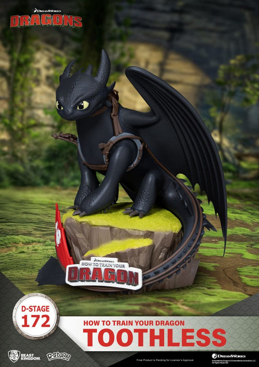 How To Train Your Dragon D-Stage PVC Diorama toothless Statue 14 cm 4711385254556