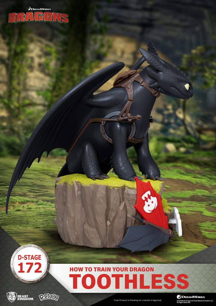 How To Train Your Dragon D-Stage PVC Diorama toothless Statue 14 cm 4711385254556