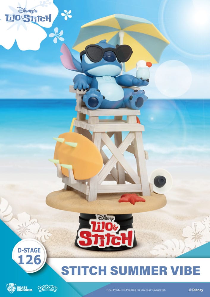 Disney D-Stage PVC Diorama Stitch Summer Vibe 16 cm 4711385245905