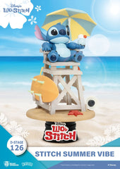 Disney D-Stage PVC Diorama Stitch Summer Vibe 16 cm 4711385245905