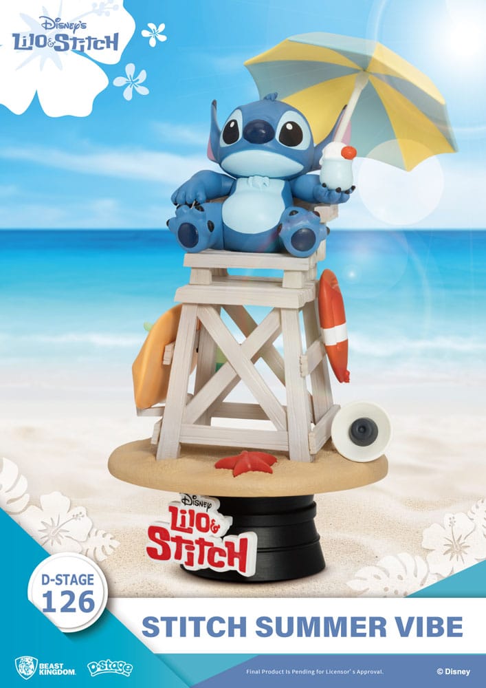Disney D-Stage PVC Diorama Stitch Summer Vibe 4711385245905