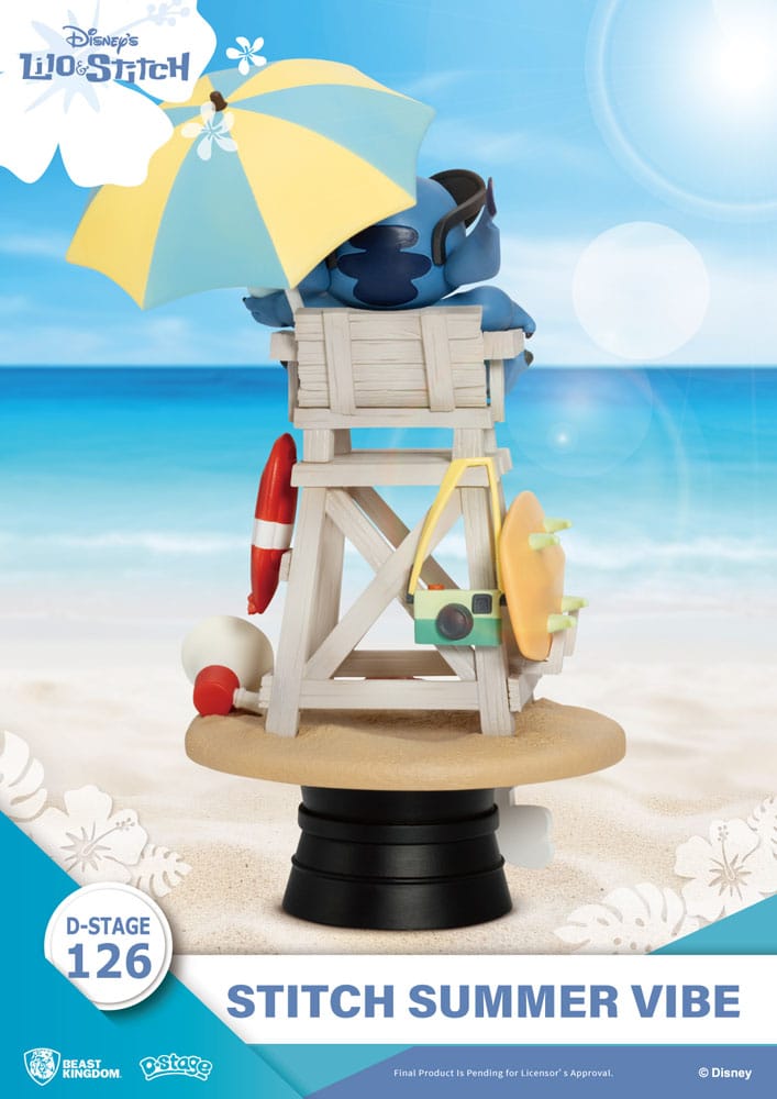 Disney D-Stage PVC Diorama Stitch Summer Vibe 16 cm 4711385245905