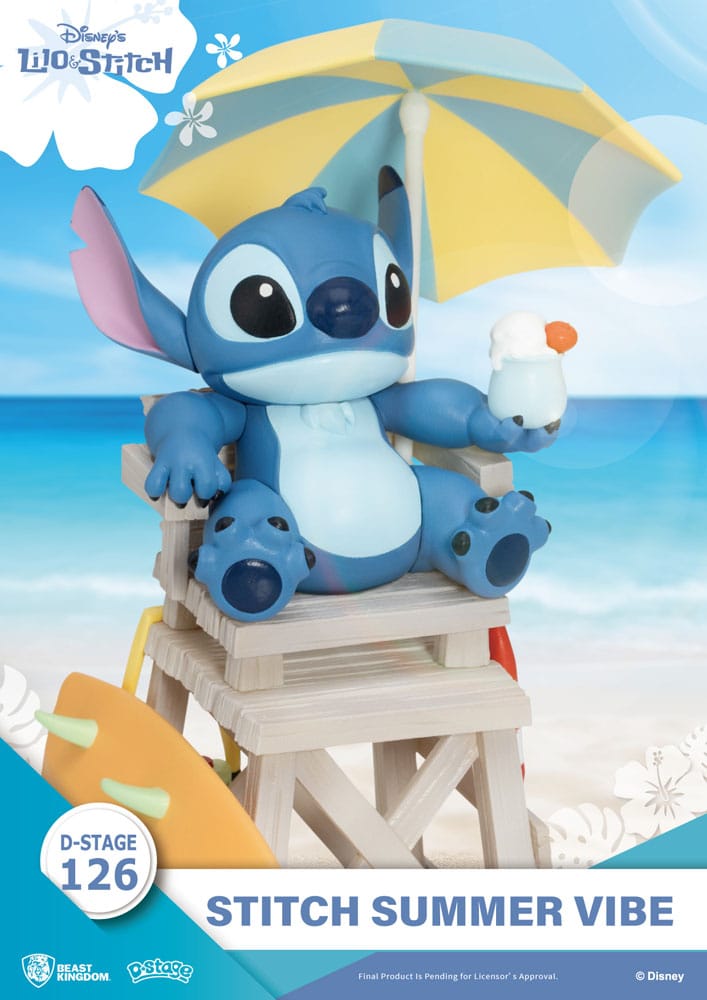 Disney D-Stage PVC Diorama Stitch Summer Vibe 16 cm 4711385245905