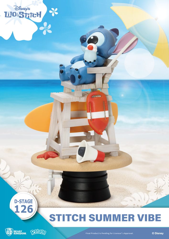 Disney D-Stage PVC Diorama Stitch Summer Vibe 16 cm 4711385245905