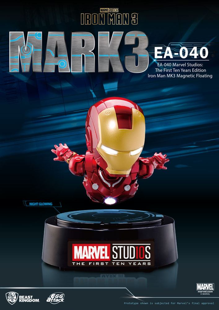 Iron Man 3 Egg Attack Floating Model Iron Man Mark III 16 cm 4711385245097