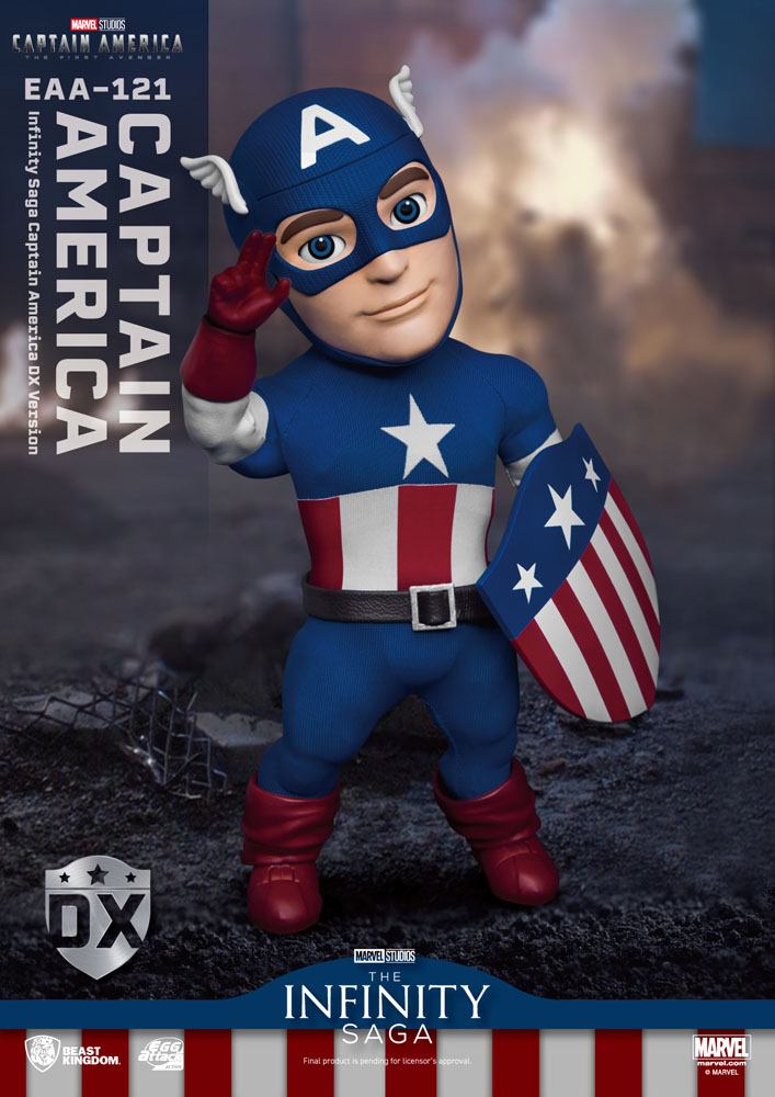 Captain America: The First Avenger Egg Attack Action Action Figure Captain America DX Version 17 cm 4711061151148