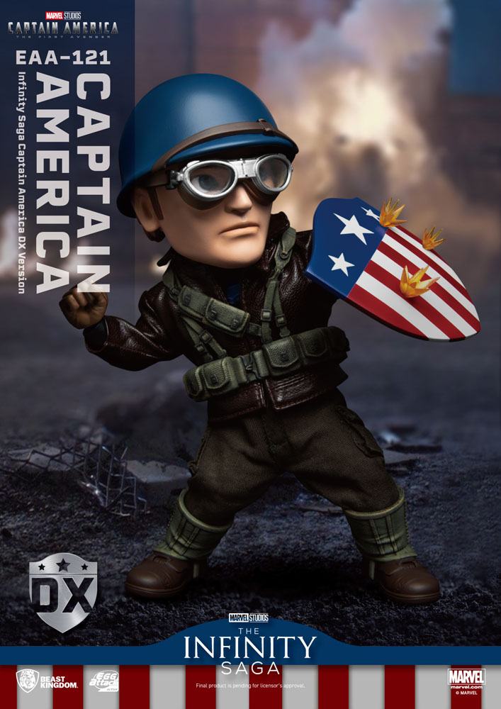 Captain America: The First Avenger Egg Attack Action Action Figure Captain America DX Version 17 cm 4711061151148