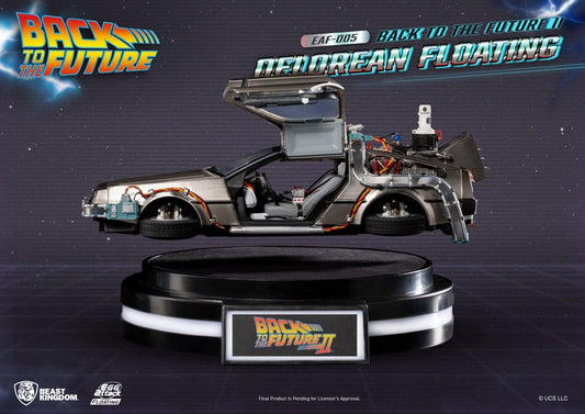 Back to the Future Egg Attack Floating Statue Back to the Future II DeLorean Standard Version 20 cm 4711385243109