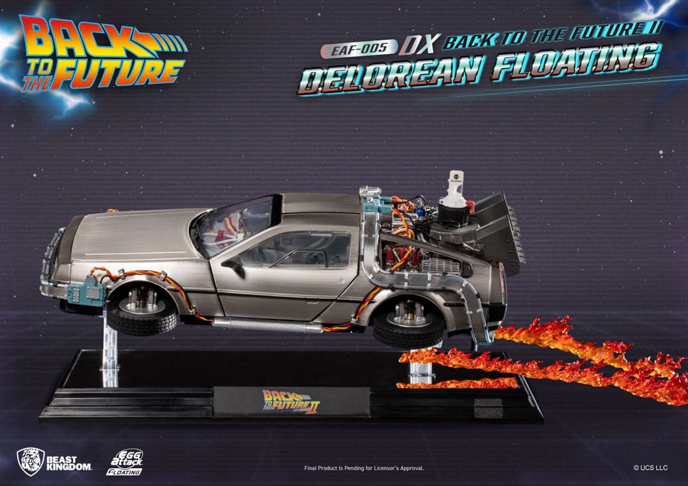 Back to the Future Egg Attack Floating Statue Back to the Future II DeLorean Deluxe Version heo EU Exclusive 20 cm 4711385243116