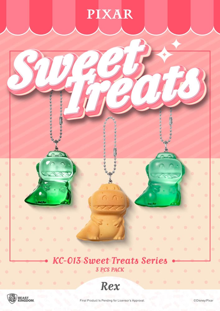 Pixar Sweet Treats Series Keychains 3-Pack 4 cm 4711385250596