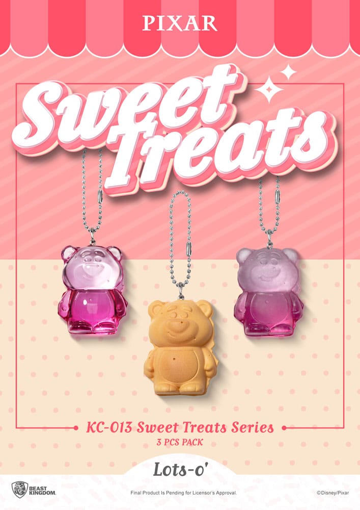 Pixar Sweet Treats Series Keychains 3-Pack 4 cm 4711385250596