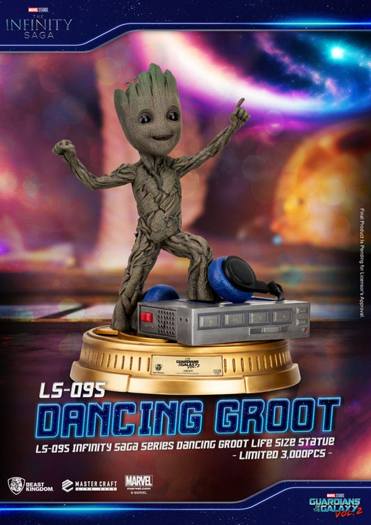 Guardians of the Galaxy 2 Life-Size Statue Dancing Groot heo EU Exclusive 32 cm 4711385242737