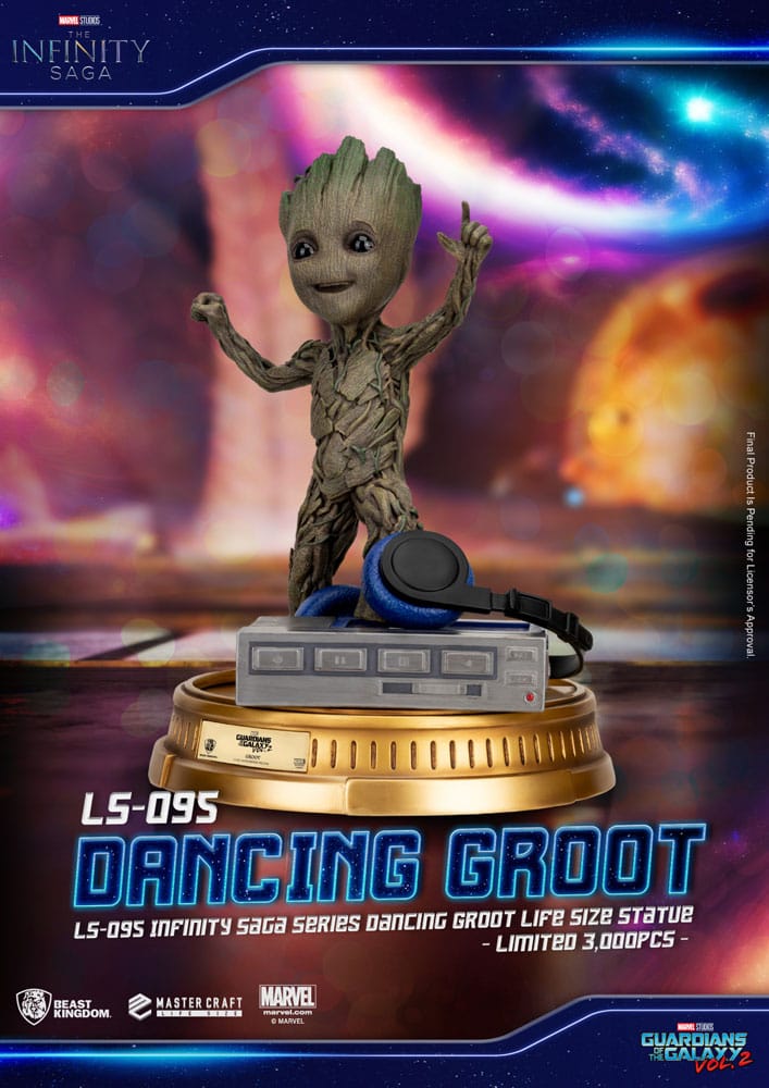 Guardians of the Galaxy 2 Life-Size Statue Dancing Groot heo EU Exclusive 32 cm 4711385242737