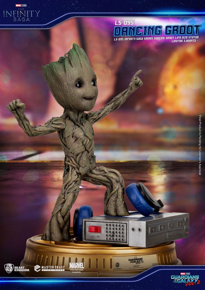 Guardians of the Galaxy 2 Life-Size Statue Dancing Groot heo EU Exclusive 32 cm 4711385242737