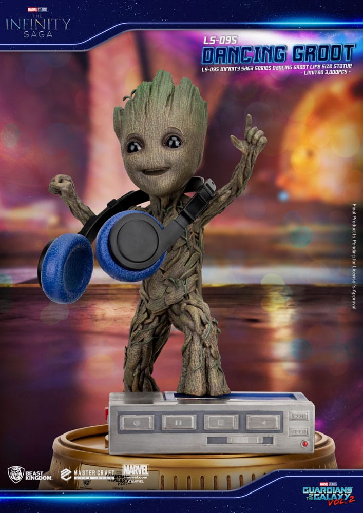 Guardians of the Galaxy 2 Life-Size Statue Dancing Groot heo EU Exclusive 32 cm 4711385242737