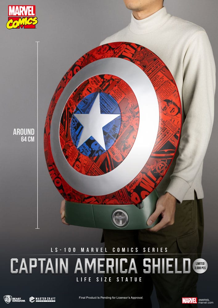 Marvel Comics PVC Captain America Shield Life Size Statue 64 cm 4711385245820