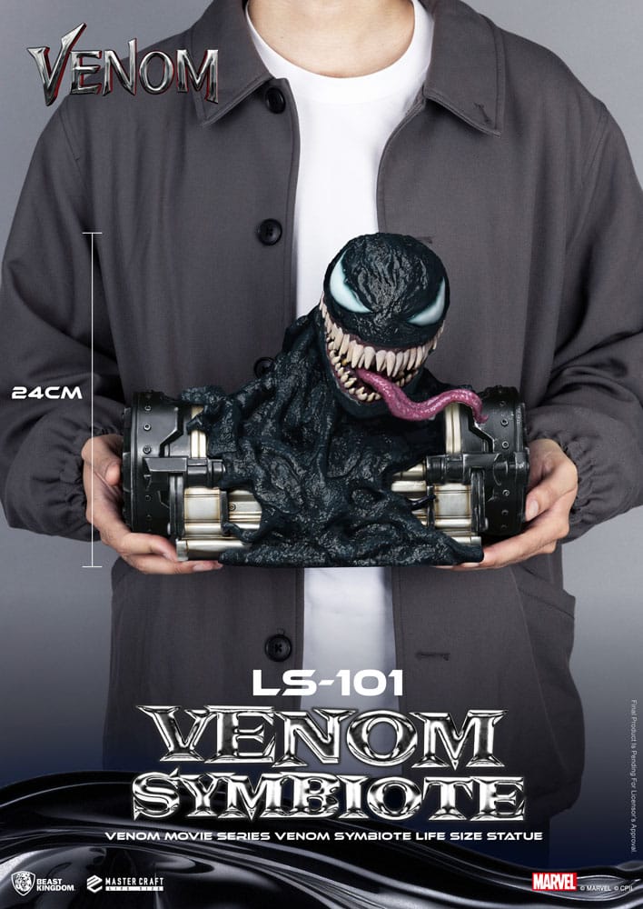 Venom Movie Series Life-Size Statue Venom Symbiote 24 cm 4711385251340