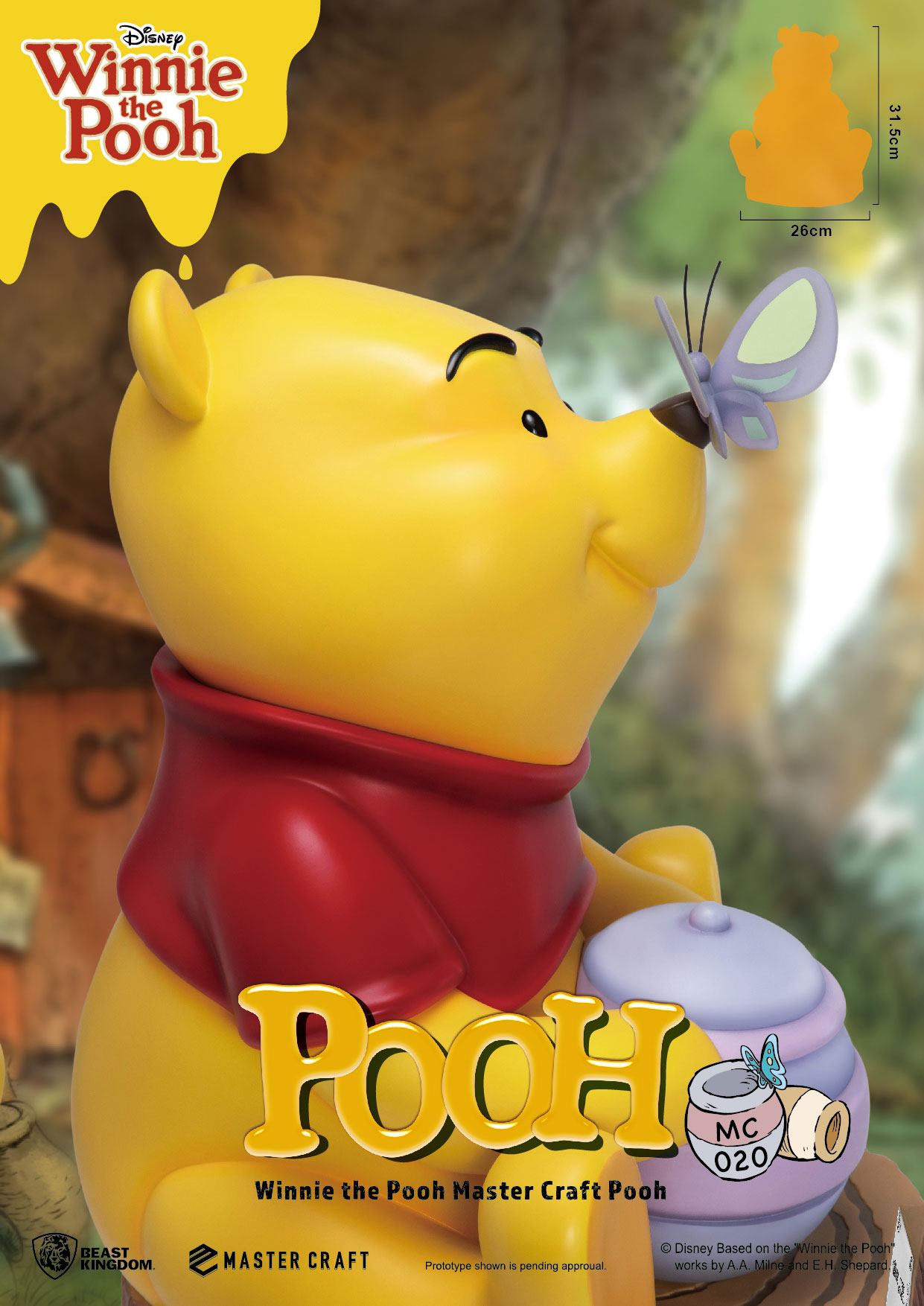 Disney Master Craft Statue Winnie the Pooh 31 cm 4710586068252