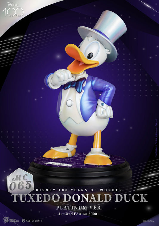 Disney 100th Master Craft Statue Tuxedo Donald Duck (Platinum Ver.) 4711203454946