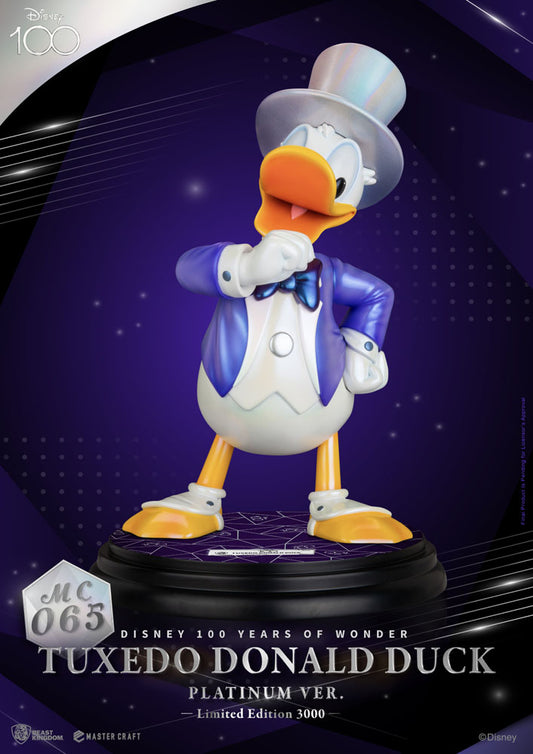 Disney 100th Master Craft Statue Tuxedo Donald Duck (Platinum Ver.) 4711203454946