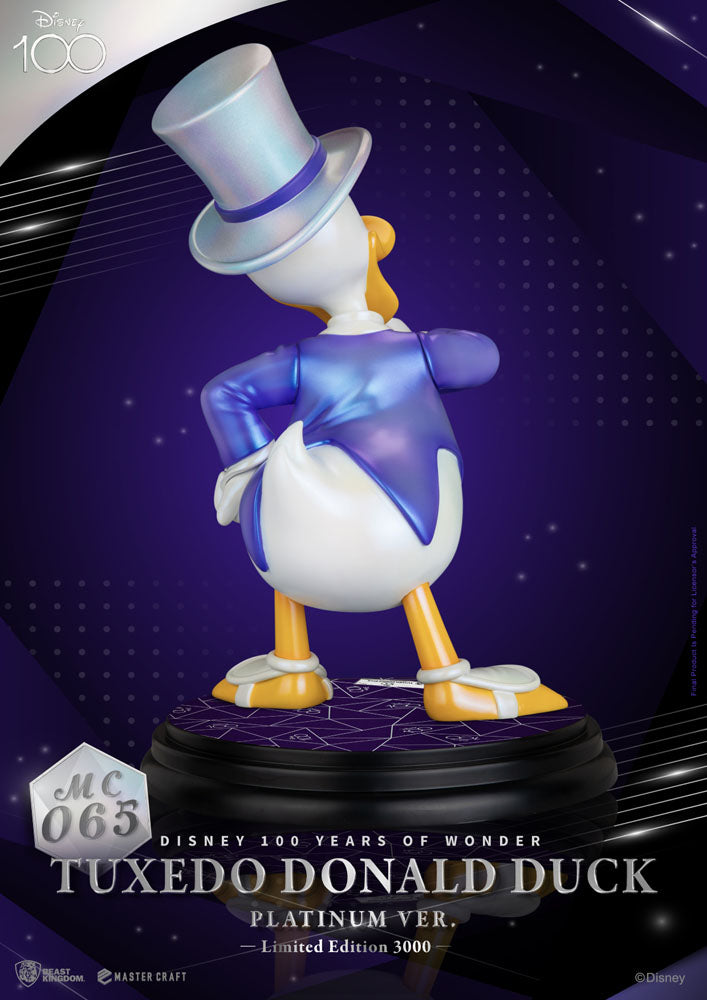 Disney 100th Master Craft Statue Tuxedo Donald Duck (Platinum Ver.) 4711203454946