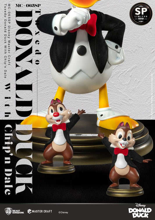 Disney 100th Master Craft Statue Tuxedo Donald Duck (Chip'n und Dale) 40 cm 4711385244700