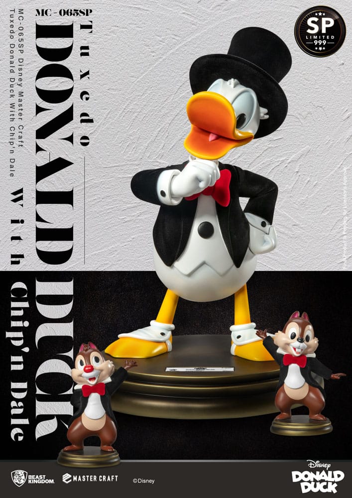 Disney 100th Master Craft Statue Tuxedo Donald Duck (Chip'n und Dale) 40 cm 4711385244700