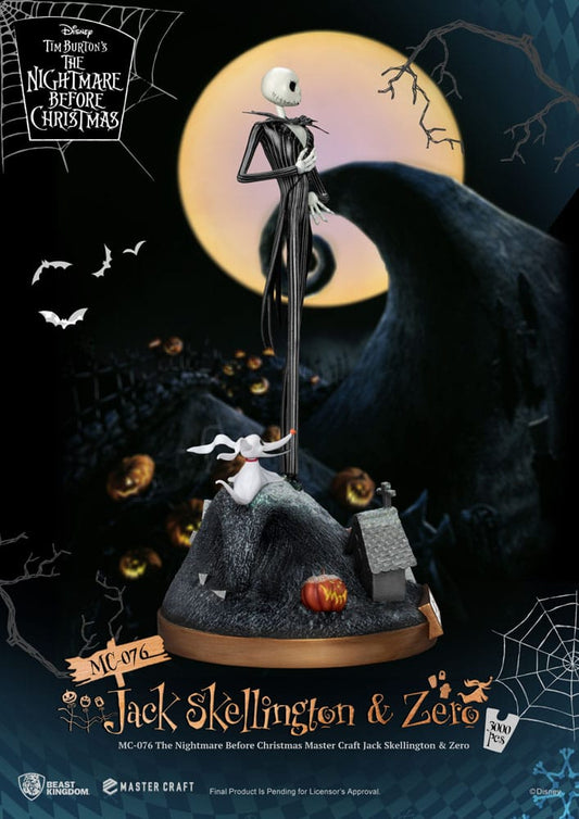 Nightmare before Christmas Master Craft Statue Jack Skellington & Zero 39 cm 4711385243543