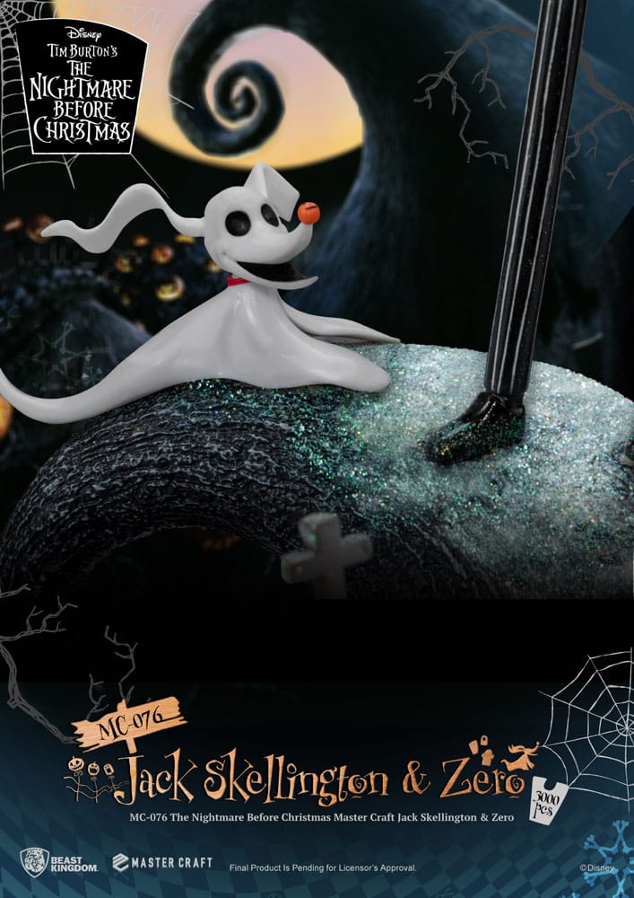 Nightmare before Christmas Master Craft Statue Jack Skellington & Zero 39 cm 4711385243543