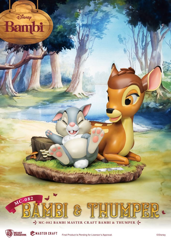 Disney Master Craft Statue Bambi & Thumper 26 cm 4711385243567