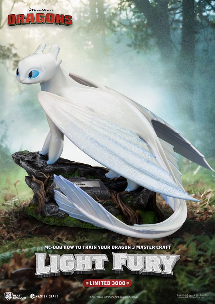 How To Train Your Dragon 3 Master Craft Statue Light Fury 29 cm 4711385247541