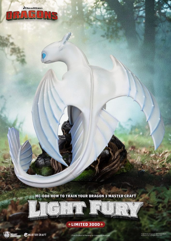 How To Train Your Dragon 3 Master Craft Statue Light Fury 29 cm 4711385247541