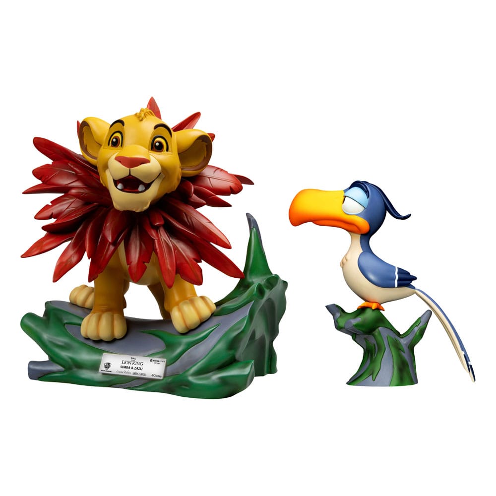 Disney Master Craft Statues 2-Pack The Lion King Little Simba & Zazu 31 cm 4711385250077