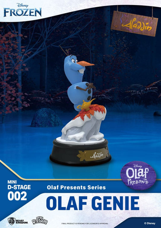 Frozen Mini Diorama Stage PVC Statue Olaf Presents Olaf Genie 12 cm 4711203451693