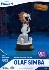 Frozen Mini Diorama Stage PVC Statue Olaf Presents Olaf Simba 12 cm 4711203451709